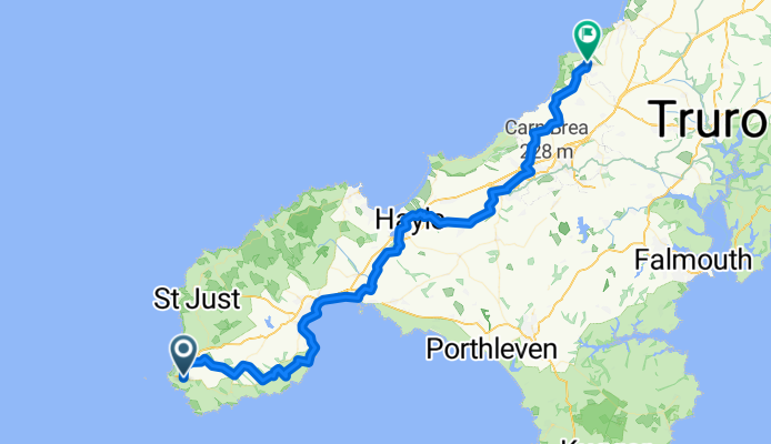 Lawn Cottage, Penzance to West Field, St Agnes
