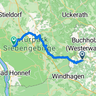 Route zu Einkehrhaus Waidmannsruh