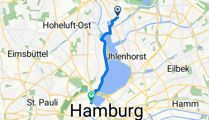 Krohnskamp b to Jungfernstieg