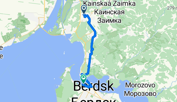 Российская улица, Новосибирск до улица Попова, Бердск