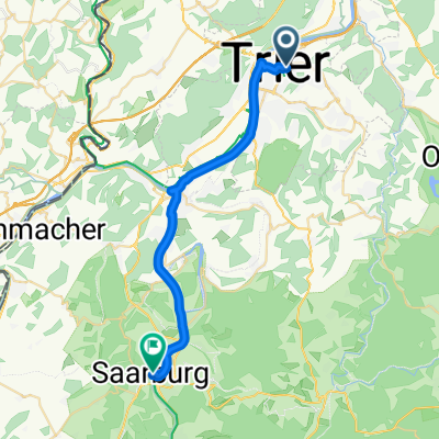 2. Etappe - Graf-Siegfried-Straße, Saarburg nach Heinertstraße, Mettlach
