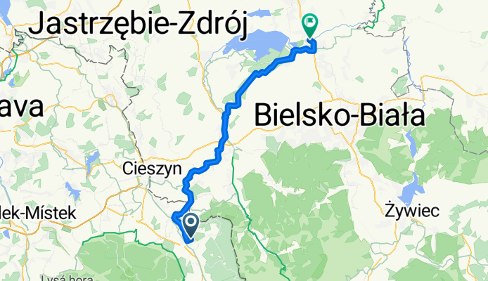 Vendryně, Vendryně do Parkowa, Goczałkowice-Zdrój