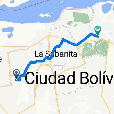 De Calle Los Raudales a 4FH9+C37