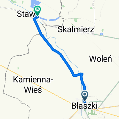 Kościelna, Błaszki do Lipka, Szczytniki