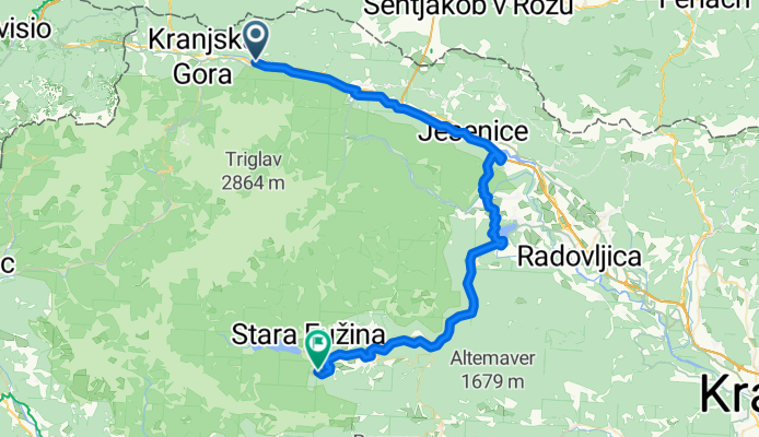 Jezerci, Gozd Martuljek to Polje, Bohinjska Bistrica