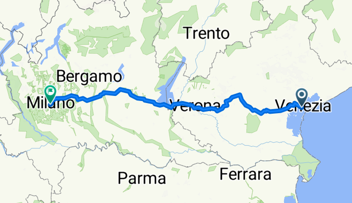 From Venice Centre to Milan