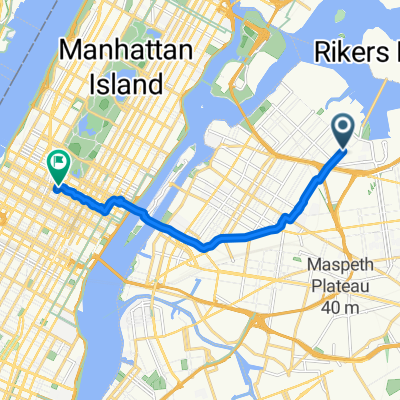 49th St, New York nach W 55th St, New York