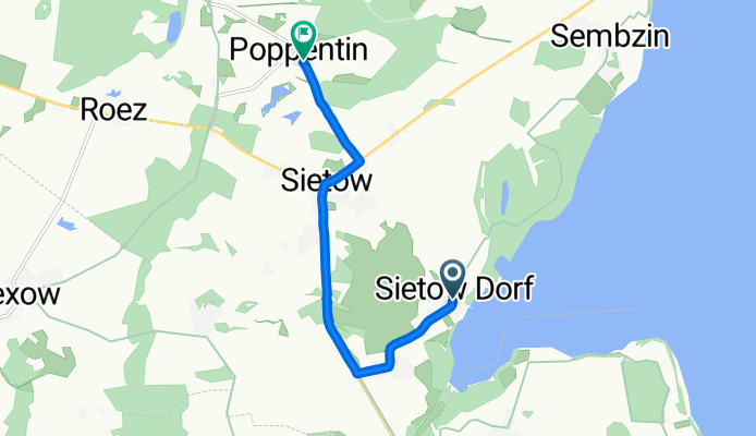 Hafenstraße, Sietow nach Ringstraße, Göhren-Lebbin