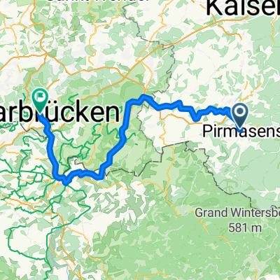 Blumenstraße, Pirmasens to Cecilienstraße, Saarbrücken