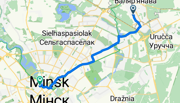 улица Михаила Миля, Минск до Центральный, Минск