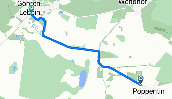 Ringstraße, Göhren-Lebbin nach Marktplatz, Göhren-Lebbin