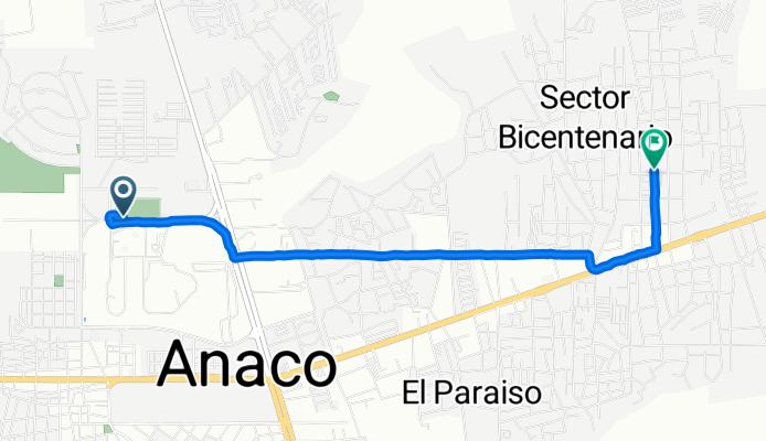 De Avenida Este a Calle