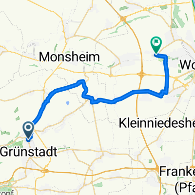 Uhlandstraße, Grünstadt nach Adam-Riese-Straße, Worms