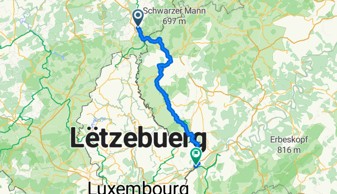 Route to Wasserbillig