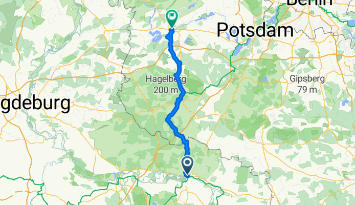 Neustraße, Lutherstadt Wittenberg nach Altstädtischer Markt, Brandenburg an der Havel