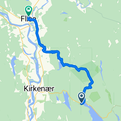 Abborvegen, Kirkenær to Kjølabergsvegen, Flisa