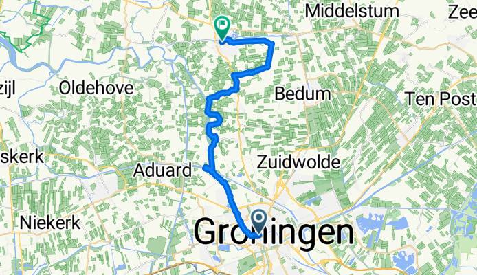 Leliesingel, Groningen nach Havenstraat, Winsum