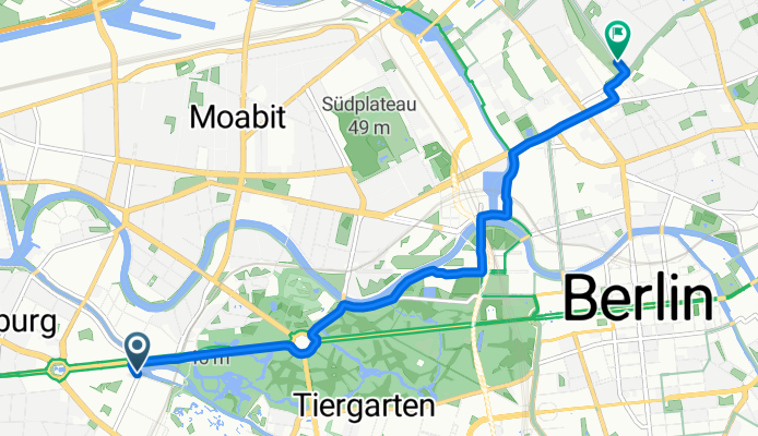 Fasanenstraße, Berlin nach Theodor-Heuss-Weg, Berlin