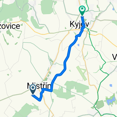 Přední Díly, Svatobořice-Mistřín do Sídliště Zahradní, Kyjov
