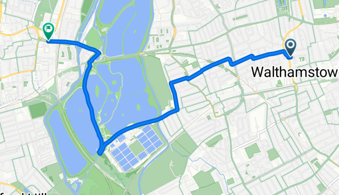 Stainforth Road, London to Tottenham Hale Retail Park, London