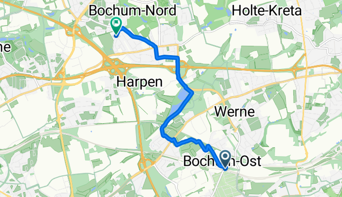 Alte Bahnhofstraße, Bochum nach Augustinusstraße, Bochum