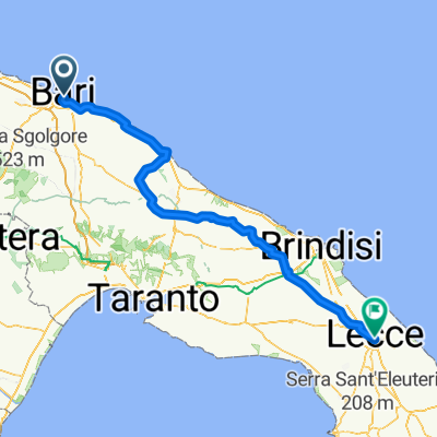 Corso Vittorio Emanuele II, Bari nach Via Salvatore Trinchese, Lecce