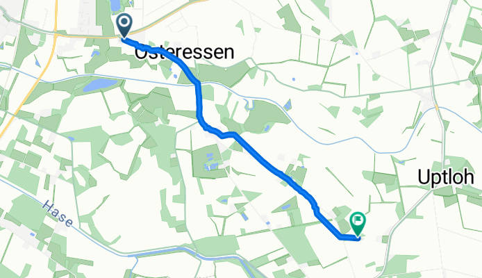 Justus-von-Liebig-Straße, Essen (Oldenburg) nach Hammoor, Essen (Oldenburg)