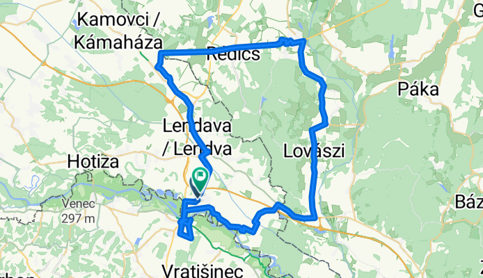 Spodnja ulica to Lendavska cesta 12a