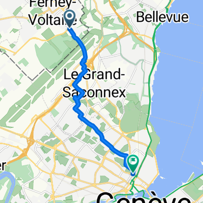 Rue de Genève, Ferney-Voltaire à Place de Cornavin, Genève