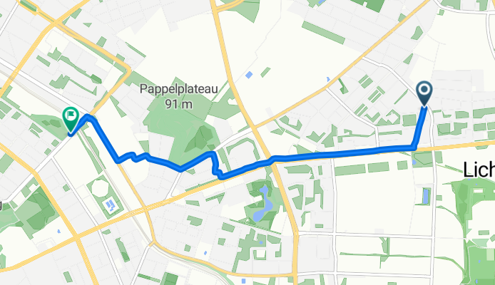 Genslerstraße, Berlin to Pankow, Berlin