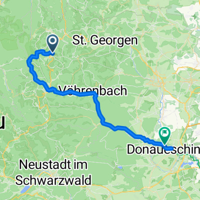 From Schönwald im Schwarzwald to Donaueschingen