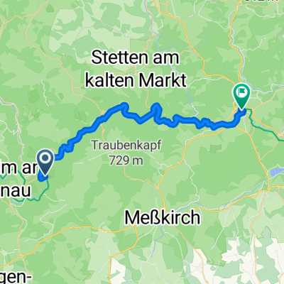 From Fridingen an der Donau to Sigmaringen
