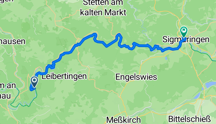 From Fridingen an der Donau to Sigmaringen