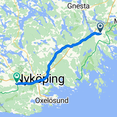 Mölna Fabriksväg, Vagnhärad to Länsväg D 800, Nyköping