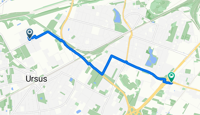 E Habicha, Warszawa do Łopuszańska, Warszawa