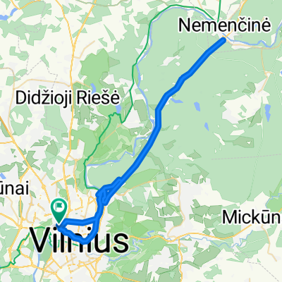 Route in Vilnius