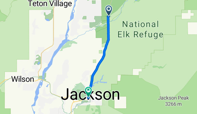 Lower Gros Ventre Rd, Jackson to S Millward St, Jackson