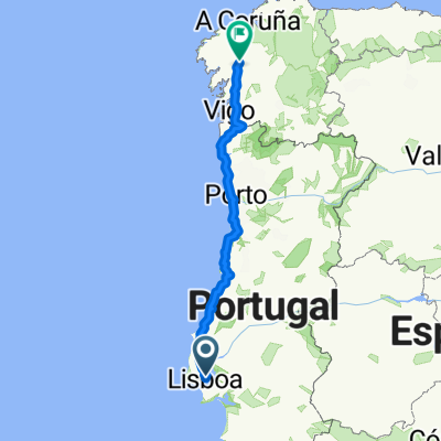 Route to Santiago de Compostela