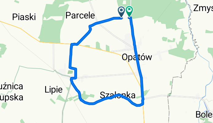 Brzozowa, Opatów do Trzebień, Łęka Opatowska