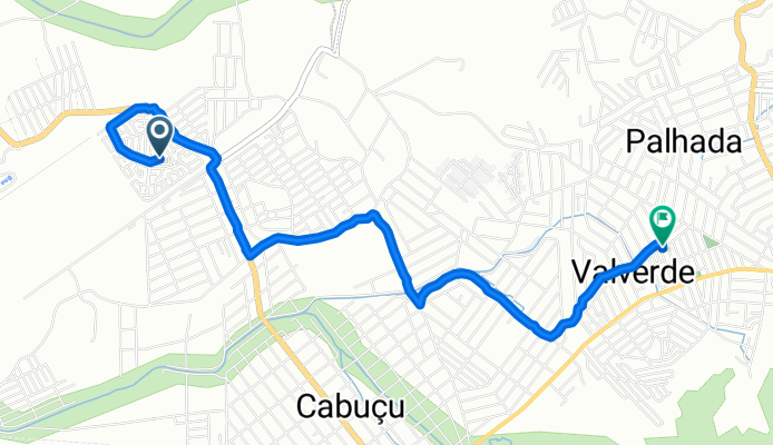 Campo Alegre, Nova Iguaçu a Rua Fabiana de Oliveira Marzulo, Nova Iguaçu