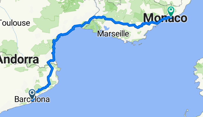 From Barcelona to Bordighera