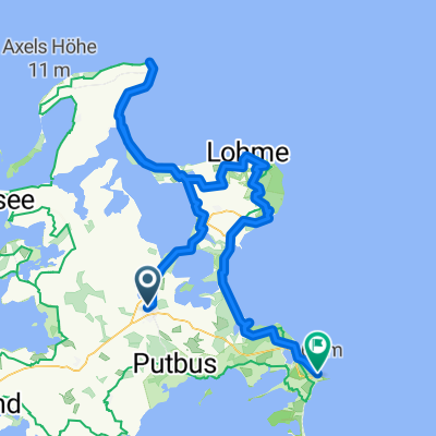 Von Bergen auf Rügen bis Göhren