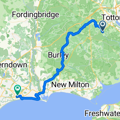 Ashford Camp to Bournemouth Station