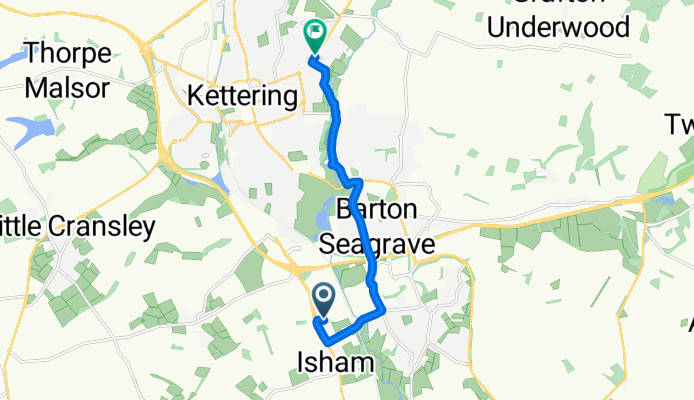 Pytchley, Kettering to Laburnum Crescent, Kettering