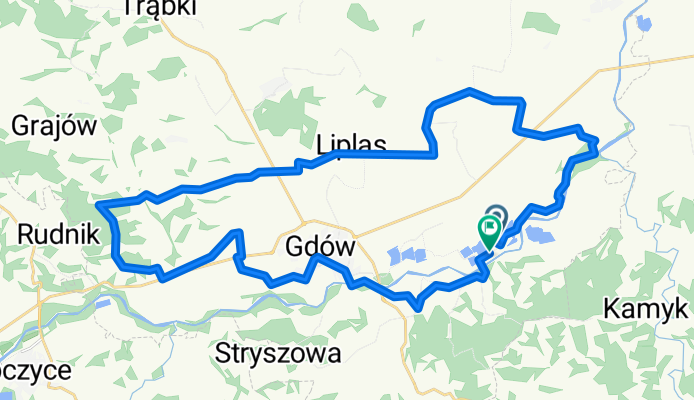 Route in Gdów