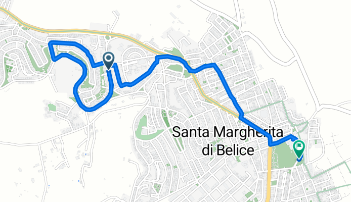 Via Pier Luigi Giovanni da Palestrina, Santa Margherita di Belice a Via Capitano a Becchina, Santa Margherita di Belice