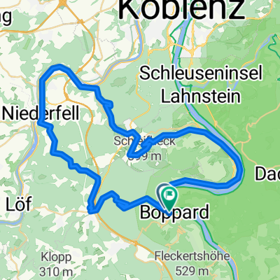 Mühltal, Pfaffenheck, Niederfell, Kondertal, Waldesch, Hünefeld, Rhens, Boppard