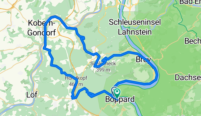 Mühltal, Pfaffenheck, Niederfell, Kondertal, Waldesch, Hünefeld, Rhens, Boppard