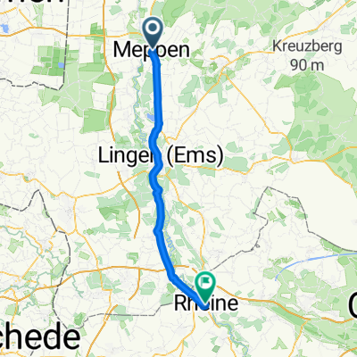 Meppen nach Rheine