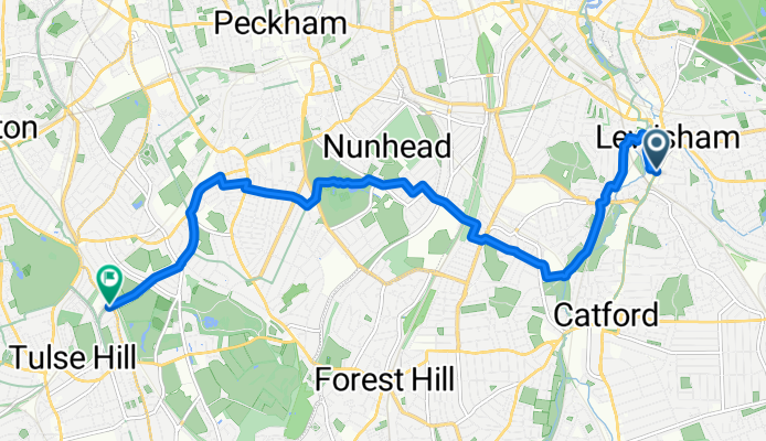 Lewisham High Street, London to Turney Road, London